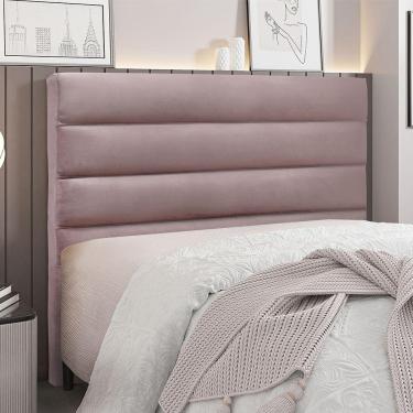 Imagem de Cabeceira Para Cama Box Casal La Italiana 140Cm Veludo Lilás