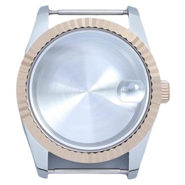 Imagem de FEIYASHI Caixa de relógio mergulhador de aço inoxidável de 36/39 mm, vidro de cristal de safira para movimento NH35/NH36 38 Miyota8215, Tampa inferior sólida 3, 39MM+NH35/34/36/38 Movement, Caixa de