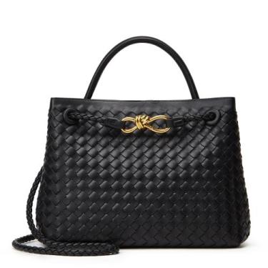 Imagem de Bolsa tiracolo BOYATU em material vegano em tecido  preta