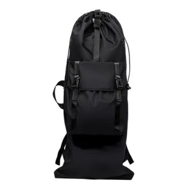 Imagem de simhoa Mochila para skate, bolsa para skate, mochila de viagem para skate, viagens, esportes ao ar livre, adultos, Preto