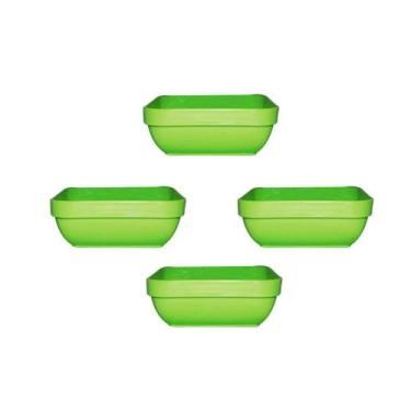 Imagem de Conjunto De Travessa Cheff Vemplast 250Ml 4 Peças Verde