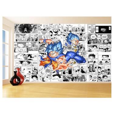 Imagem de Papel De Parede Dragon Ball Goku Página Manga 3,5M Dbz639 - Você Decor