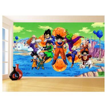 Imagem de Papel De Parede Dragon Ball Goku Vegeta Anime 3,5M Dbz364 - Você Decor