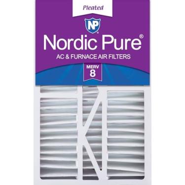 Imagem de Nordic Pure 16 x 25 x 5 1/4 (tamanho real: 15 3/8 x 25 1/2 x 5 1/4) Goodman/Carrier/Amana filtro de ar MERV 8 de substituição 1 pacote