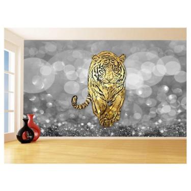 Imagem de Papel De Parede 3D Animais Pop Art Tigre Felino 3,5M Pxa153 - Você Dec