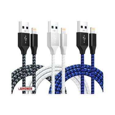 Imagem de Cabo USB Para iPhone 5-14 pro Max SE 1m 2m 3m Carregador Rápido De Dad