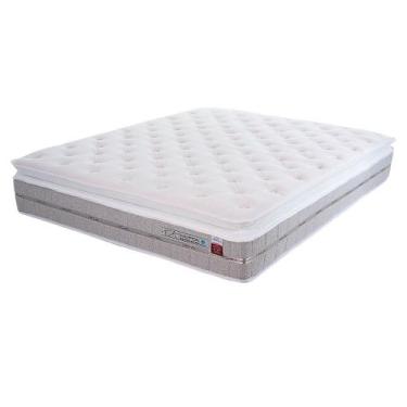 Imagem de Colchão Casal Hampton 138x188cm Molas Ensacadas Espuma Viscoelástica F