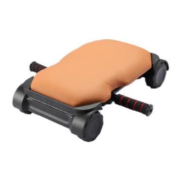Imagem de menolana Roda abdominal com almofada macia, rebote automático para iniciantes, silencioso, atletas de quatro rodas, treinamento abdominal, exercício, Laranja