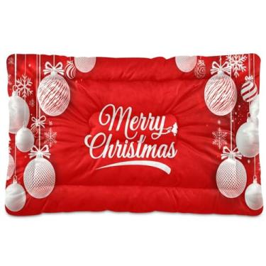 Imagem de SEHANY Cama de bola de Natal para cães e gatos com fundo antiderrapante, cama de canil, colchão macio para animais de estimação, lavável, almofada de cama para cães pequenos, médios e grandes, gatos