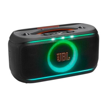 Imagem de JBL PartyBox On-the-Go 2, alto-falante portátil Bluetooth para festa com microfone sem fio, luz dinâmica, 15 horas de reprodução, à prova d'água IPX4, som JBL Pro e conexão com vários alto-falantes