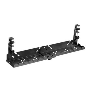 Imagem de FVDPWYE Organizador de Cabos para Mesa - Oculte os Fios - Fácil Instalação - Suporte para Cabos - Organizador de Fios para Mesas de Trabalho em Pé, Retrátil