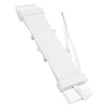 Imagem de Jiawu Tiras de LED de Cabo ARGB PSU de Silicone Premium para Placa-mãe, 120 Contas de LED de Alta Densidade, Efeito de Luz de Meteoro (Controlador SK3 Branco)