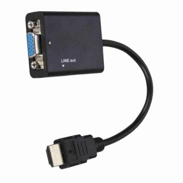 Imagem de Yinhing Cabo Conversor Adaptador Portátil para VGA 1080P Com Alimentação USB e Cabo de 3,5 Mm para Saída de Vídeo de, Ideal para Projetores, Monitores e TVs
