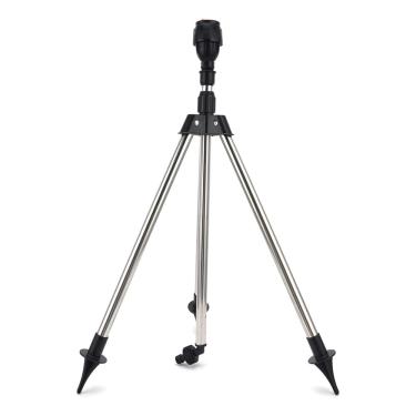 Imagem de Aspersor de Irrigação Rotativo 360 Graus com Tripé Telescópico Automático para Jardim Gramado Rega Estufa Vegetais Resfriamento Pequenas Áreas