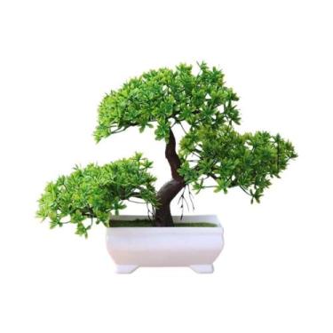 Imagem de Pequena Árvore Bonsai Artificial Uflower, Planta Falsa Em Vaso Para De