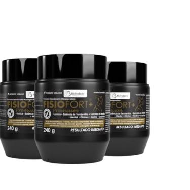 Imagem de KIT 3 Fisiofort Premium Pomada Massageadora 240g – Alívio, Relaxamento e Bem-Estar!