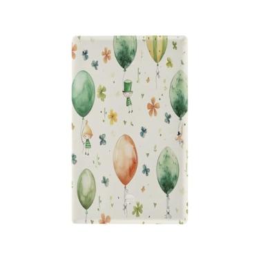 Imagem de Wassud Placa de cobertura de interruptor de luz, capas de tomadas duplas, placa de parede, balões de aquarela, decoração de casa, sala de estar, quarto, decoração