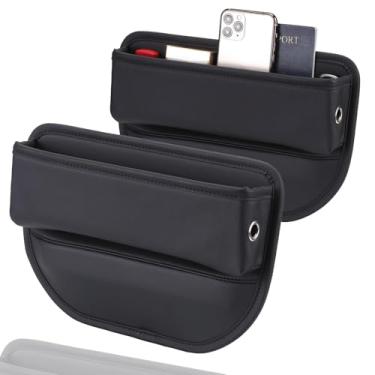 Imagem de COPOZZ Organizador de enchimento de lacunas de assento de carro – Organizador de assento de carro de ajuste universal e caixa de armazenamento de lacuna de assento, instalação rápida para armazenar