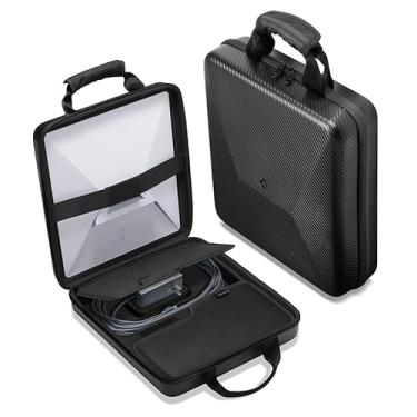 Imagem de Spigen Starlink Mini estojo de transporte de EVA rígido organizador de viagem à prova de choque para dispositivos e acessórios – Carbono