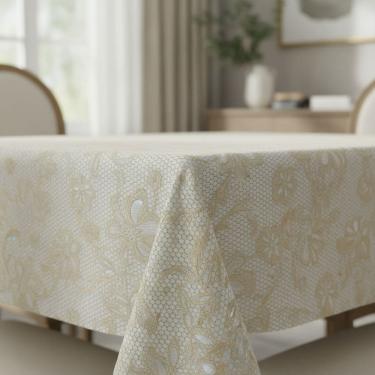 Imagem de Toalha de Mesa Teka Basic 4 Lugares Quadrada Estampada 1,40m x 1,40m