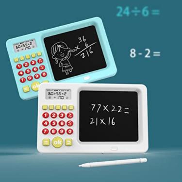 Imagem de Generic Ferramenta Educacional de Calculadora Digital para Alunos de Aprendizagem Precoce, Crianças Em Idade Escolar, Presentes Ideais para Meninos e Meninas de 3 Anos, Material ABS Branco (#11)