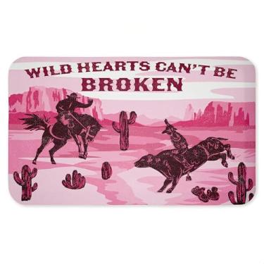 Imagem de Tapete antifadiga Wild Hearts Can't Be Broken, ergonômico acolchoado para cozinha e tapete de pé com suporte antiderrapante, tapete confortável ecológico, design de Diane Labombarbe, 76 cm x 45 cm