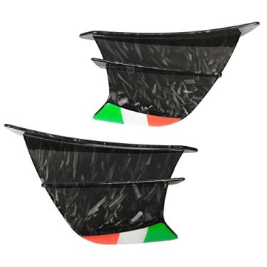 Imagem de Generic Spoiler Lateral da Motocicleta, Winglet Resistente Ao Desgaste Colorfast da Motocicleta para a (Estilo de mármore brilhante)