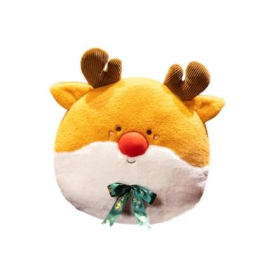Imagem de Ｂｅｓｇａ Almofada Decorativa de Natal, Item de Colecionador para Decoração de Casa, Almofada Adorável de Inverno para Sofá, Cama, Lembrancinhas de Festa, Cervo, Tamanho real