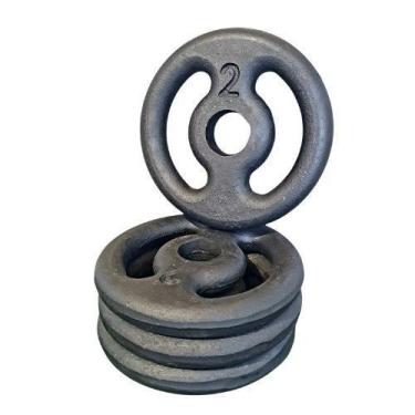 Imagem de Kit 4X Anilhas De Ferro 02Kg - Anilhas&Cia