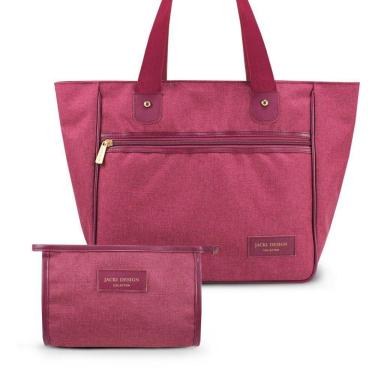 Imagem de Kit De Necessaire E Bolsa Joy - Jacki Design Vinho