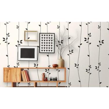 Imagem de Rolo Papel de Parede Auto Adesivo Lavável Full-HD Interno ou Externo Flores e Floral(1,0 x 0,47 metros,14)