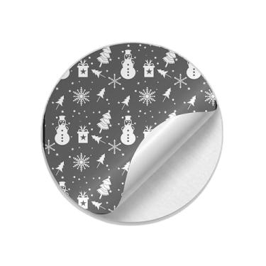 Imagem de Ladrilho Decorativo de Cerâmica Natalino com Estampa de Floco de Neve