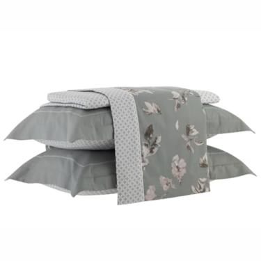 Imagem de Jogo de Cama Queen em Algodão Egípcio Kacyumara, 300 Fios, Linha Satinée, 4 Peças (Julian)