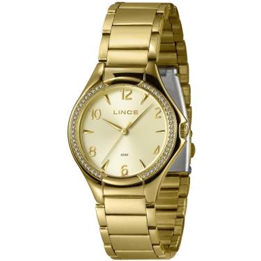 Imagem de Relógio Lince Feminino Ref: Lrgj174L38 C2Kx Casual Dourado