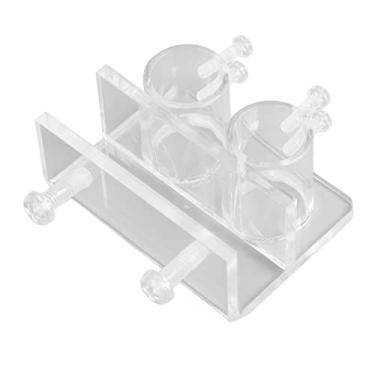 Imagem de Acouto Clipe de Tubo de Peixe de Alta Transmitância - Braçadeira de Tubo de água de Aquário Profissional Fácil Instalação e Resistente à Corrosão, Vidro Perfeito e de Aço Inoxidável, Design que