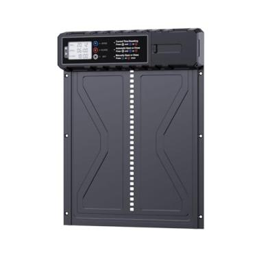 Imagem de Portão automático de galinheiro com carregamento solar e T-C controle remoto modos programado manual função -pinch alarm