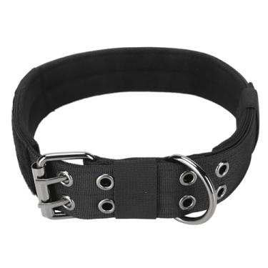 Imagem de Coleira para Cachorro de Nylon Ajustável Bonita Treinamento com Almofada Macia Absorvedor Impacto Leve e Respirável Fivela Metal Resistente Anel D Fechamento Seguro Confortável Uso em Pets