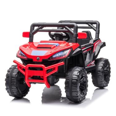 Imagem de Carro Elétrico Bug Utv 12V Infantil Quadriciclo Controle Bluetooth Usb Vermelho Brinqway Bw-278 Som