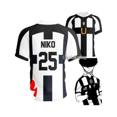 Imagem de Camisa De Futebol Masculina Blue Lock Ubers Com Decote Em V, Uniforme 