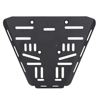Imagem de aqxreight Placa de Base Inferior da Caixa Traseira Em Aço Carbono Suporte de Bagagem Traseiro Removível Substituição da Placa de Montagem Caixa Superior para Motor QJ FORT 250 Confirme Se é E Base
