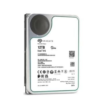 Imagem de HD Seagate 12TB Exos X16, 7.200 RPM, 3.5", 256MB, SATA 3 - ST12000NM001G