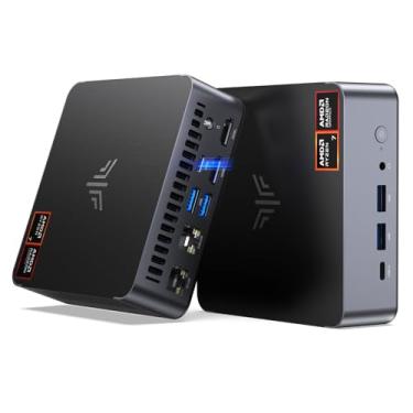 Imagem de KAMRUI AM21 Mini PC para jogos, AMD Ryzen 7 8745HS Mini Computadores 32GB RAM 1TB SSD Micro Desktop PC Suporte a Computador Pequeno WiFi 6, BT5.2, Tela Tripla 4K para Escritório Casa