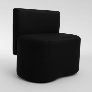 Imagem de Puff Feijão Curvo Orgânico Redondo Com Encosto Sala Resistente Confort