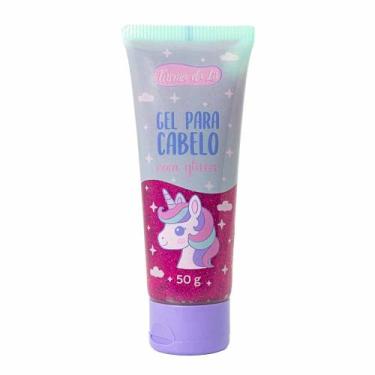 Imagem de Gel para Cabelo Turma da Lú Unicórnio 50g, Cabelo de Unicórnio