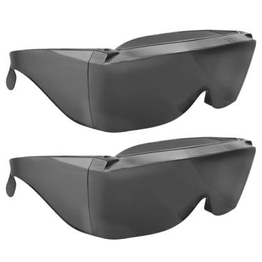 Imagem de Wise Eyewear Cover-Ups Black Fit Over Sunglasses - Óculos de sol envolventes - Pessoas que usam óculos de grau ao sol (pacote com 2 unidades)