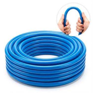 Imagem de 15 Metros Mangueira Lava Auto Jato Resistente 1000psi 1/2 Polegadas Az