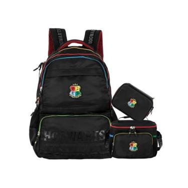 Imagem de Kit Harry Potter Mochila Costas + Lancheira + Estojo Box - Luxcel