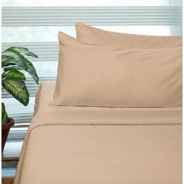 Imagem de Fabdreams Jogo de cama king size 100% algodão orgânico | Conjunto de lençóis de 400 fios | Certificado GOTS | Algodão de fibra longa | Bolsos profundos elásticos de até 43 cm | Macio sedoso brilhante