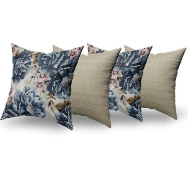 Imagem de Almofadas Decorativas 4 Unidades Com Ziper e Refil Silicone - RT MAGAZ