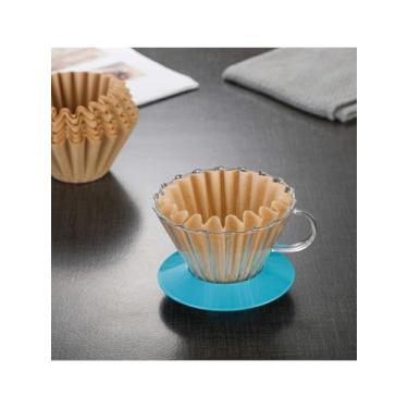 Imagem de Filtro de café em forma de cesta de papel, cor natural, 50 unidades para preparação de café em casa